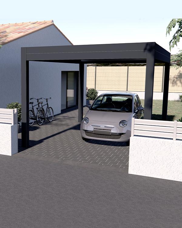 carport aluminium adosse ou autoportant 1 soko